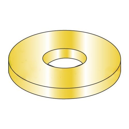 NEWPORT FASTENERS Flat Washer, Fits Bolt Size 3/8" , Steel Cadmium Yellow Finish, 5000 PK 234233